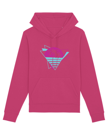 Palm Tree Retro 80s Raspberry
