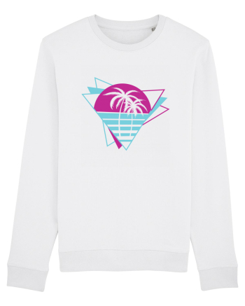 Palm Tree Retro 80s White