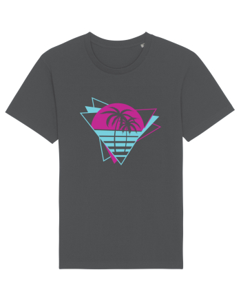 Palm Tree Retro 80s Anthracite