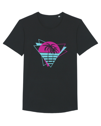 Palm Tree Retro 80s Black