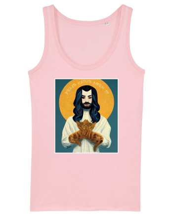 jesus cu pisici Cotton Pink
