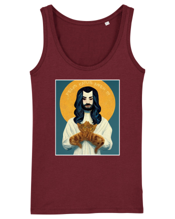 jesus cu pisici Burgundy