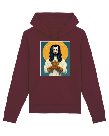 jesus cu pisici Burgundy