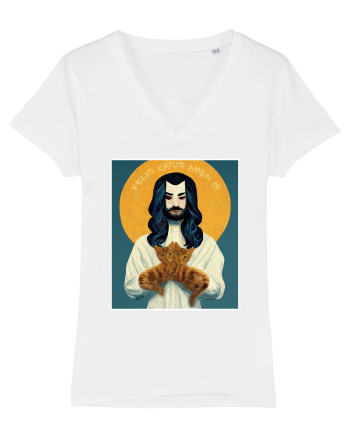 jesus cu pisici White