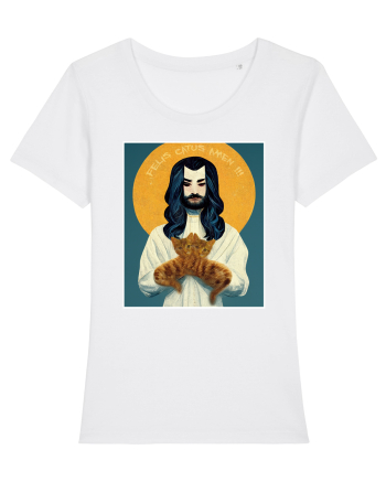 jesus cu pisici White