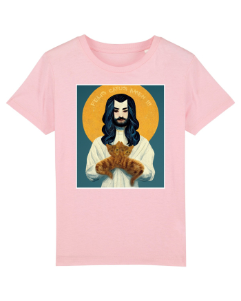 jesus cu pisici Cotton Pink