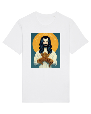 jesus cu pisici White