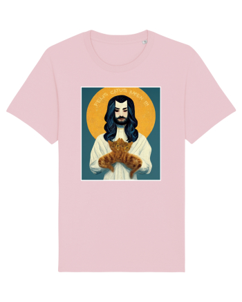 jesus cu pisici Cotton Pink