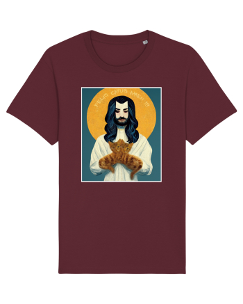 jesus cu pisici Burgundy