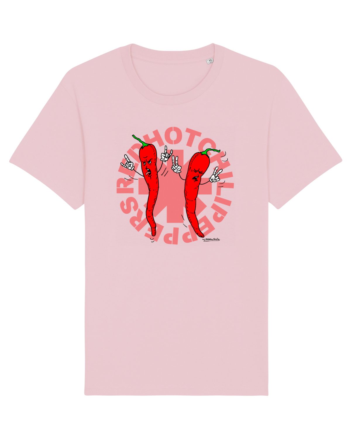 Tricou mânecă scurtă Unisex Rocker Cotton Pink