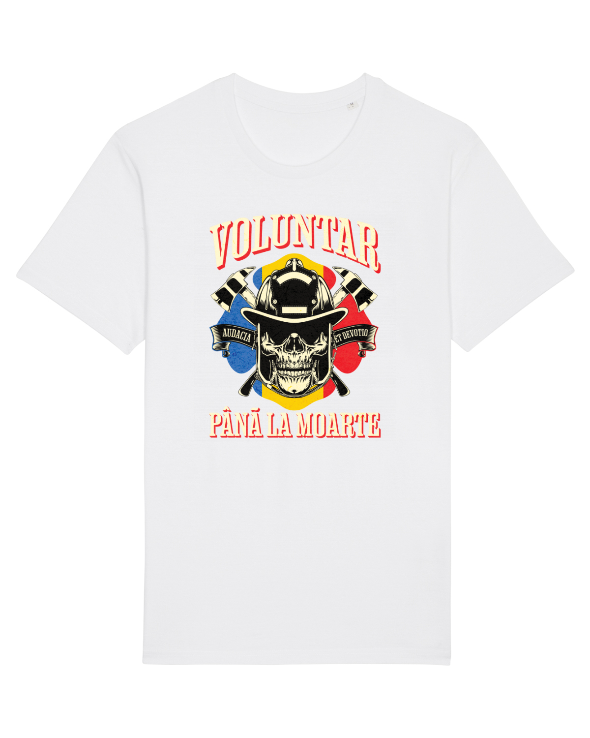 Tricou mânecă scurtă Unisex Rocker White