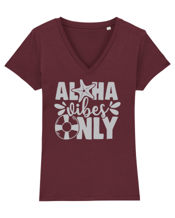 Aloha Vibes Only Burgundy