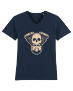 Skull Tricou mânecă scurtă guler V Bărbat Presenter
