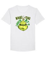 WHAT ARE YOU LOOKING AT? Tricou mânecă scurtă guler larg Bărbat Skater