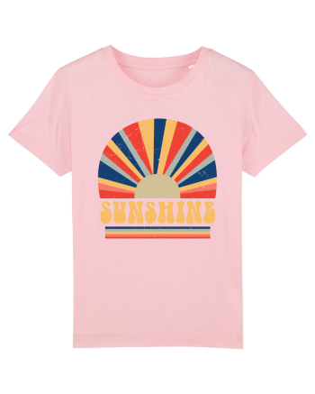 Retro 70s Style Hippie Sunshine Cotton Pink