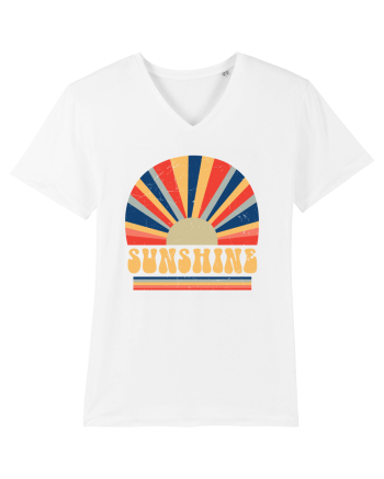 Retro 70s Style Hippie Sunshine White