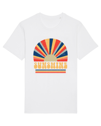Retro 70s Style Hippie Sunshine White