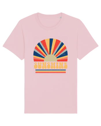 Retro 70s Style Hippie Sunshine Cotton Pink