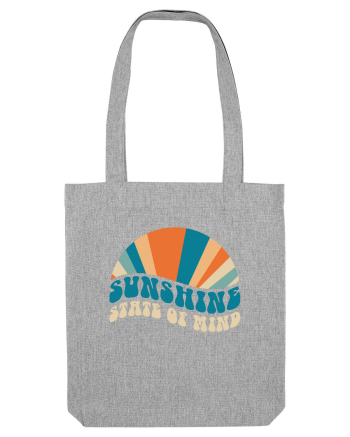 Sunshine State of Mind Retro Sunset Heather Grey