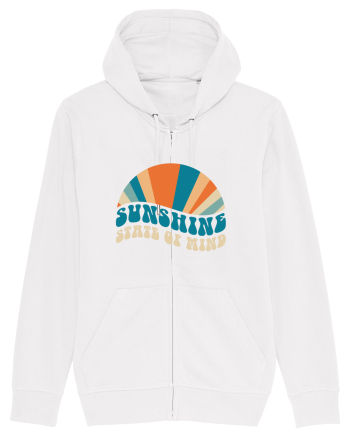 Sunshine State of Mind Retro Sunset White