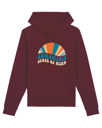Sunshine State of Mind Retro Sunset Burgundy