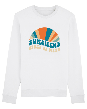 Sunshine State of Mind Retro Sunset White