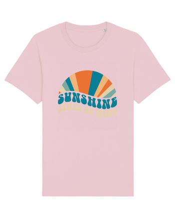 Sunshine State of Mind Retro Sunset Cotton Pink