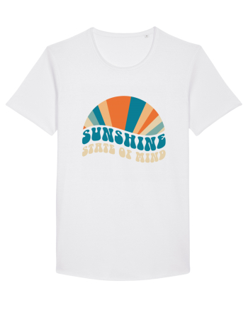 Sunshine State of Mind Retro Sunset White