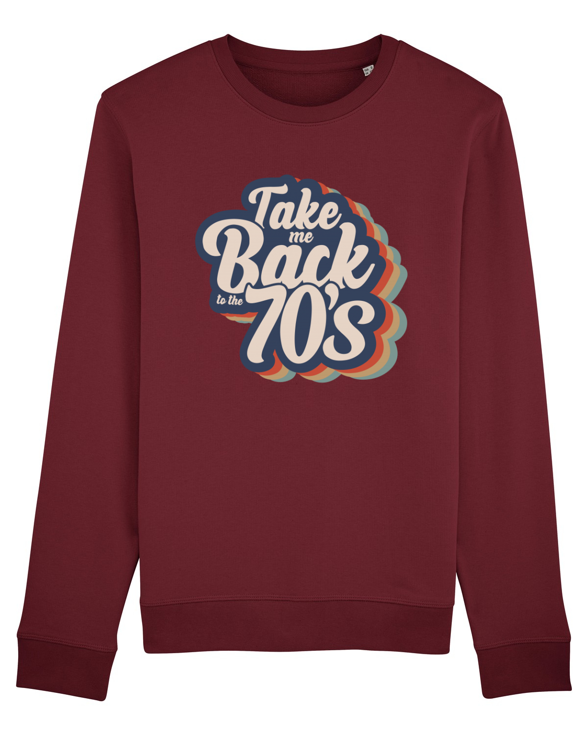 Bluză mânecă lungă Unisex Rise Burgundy