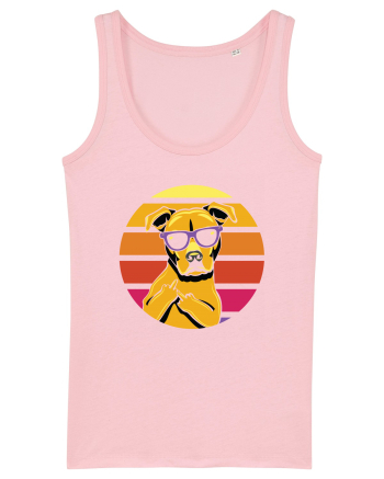 Thug Dog 80s Retro Style Cotton Pink