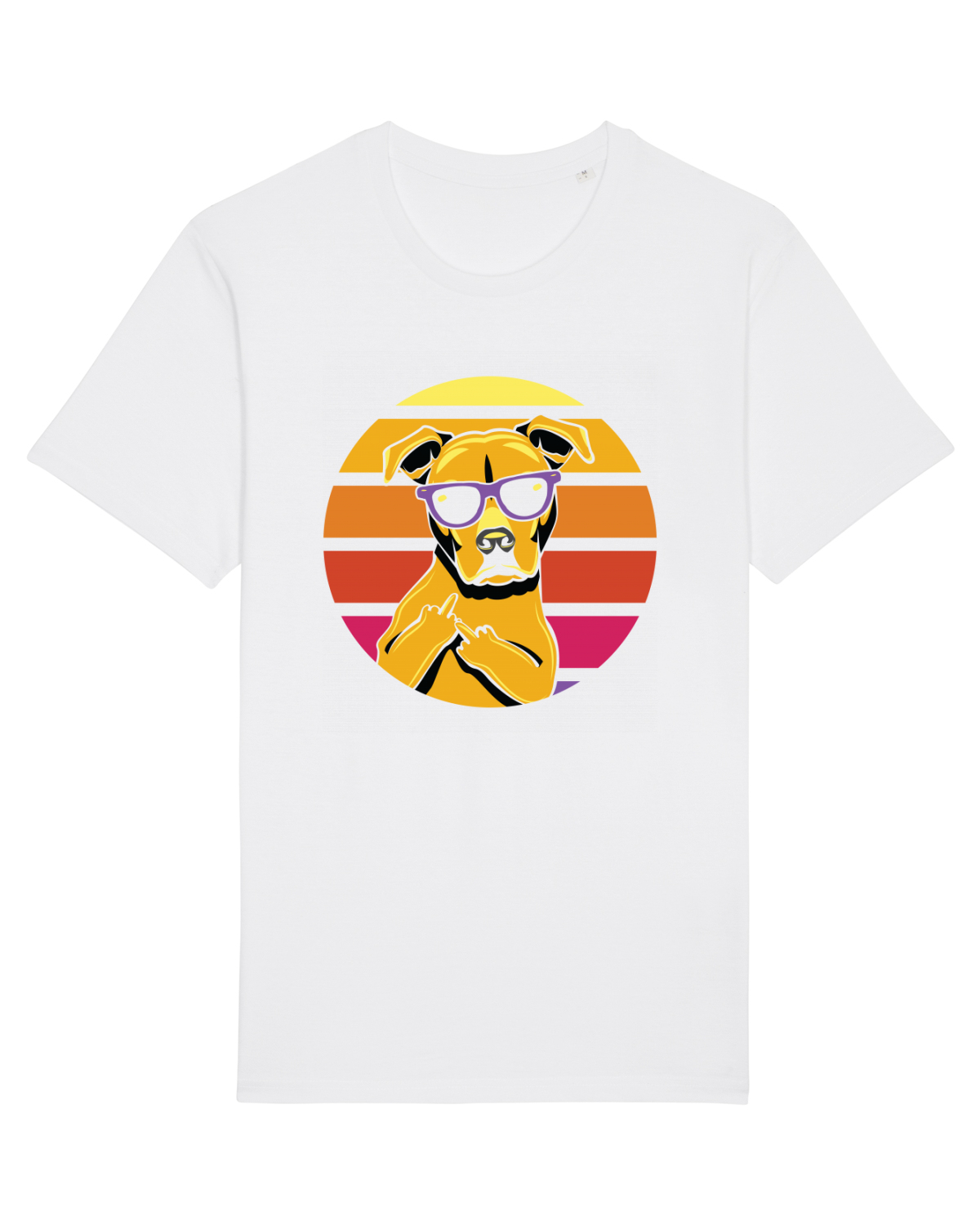 Tricou mânecă scurtă Unisex Rocker White