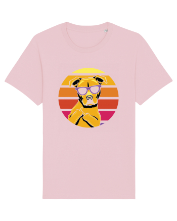 Thug Dog 80s Retro Style Cotton Pink