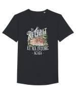 Pentru montaniarzi - In Retezat eu mă intorc acasă Tricou mânecă scurtă guler larg Bărbat Skater