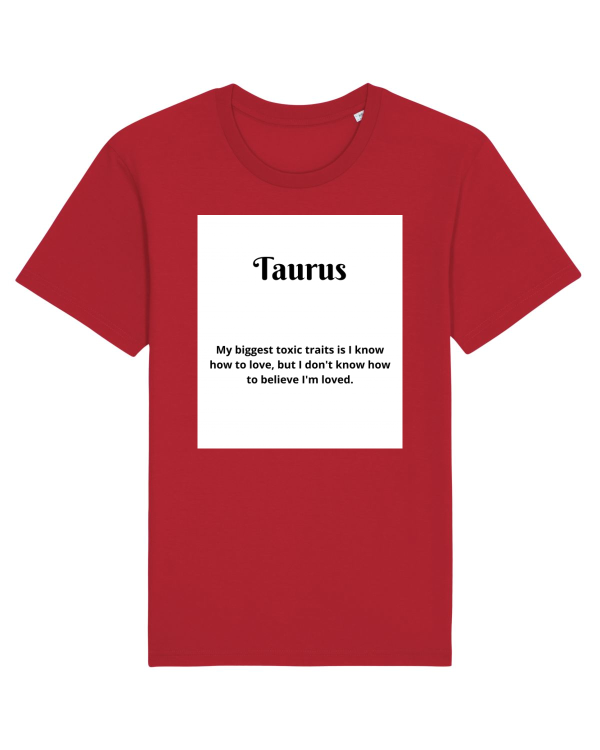 Tricou mânecă scurtă Unisex Rocker Red