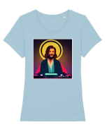 god is a dj Tricou mânecă scurtă guler larg fitted Damă Expresser