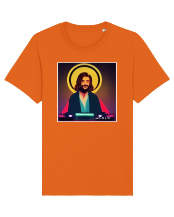 god is a dj Bright Orange
