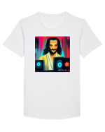 dj god Tricou mânecă scurtă guler larg Bărbat Skater