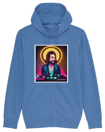 jesus is a dj Bright Blue