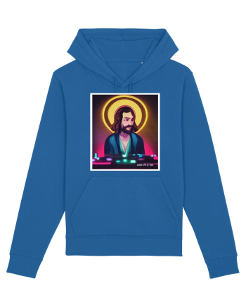 jesus is a dj Royal Blue