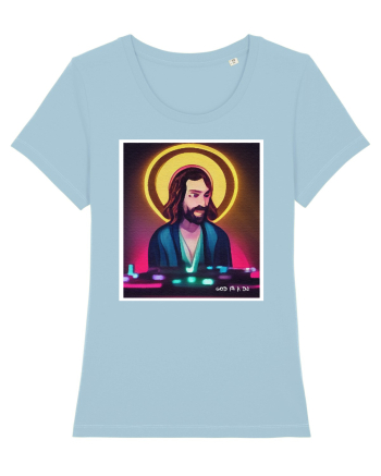 jesus is a dj Sky Blue