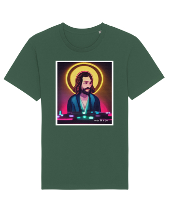 jesus is a dj Bottle Green
