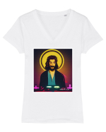 isus is dj Tricou mânecă scurtă guler V Damă Evoker