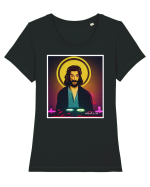 isus is dj Tricou mânecă scurtă guler larg fitted Damă Expresser