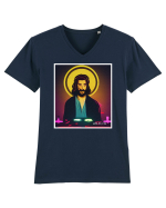 isus is dj Tricou mânecă scurtă guler V Bărbat Presenter