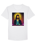 isus is dj Tricou mânecă scurtă guler larg Bărbat Skater