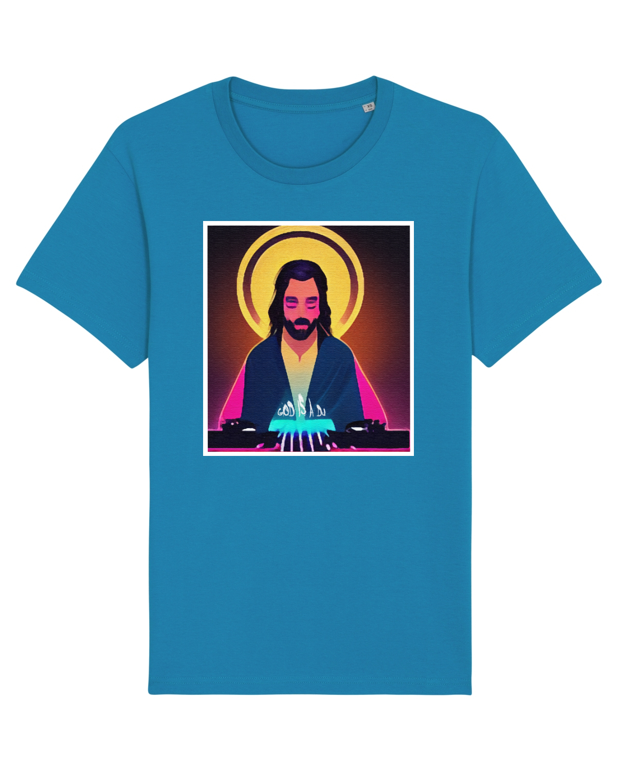 Tricou mânecă scurtă Unisex Rocker Azur