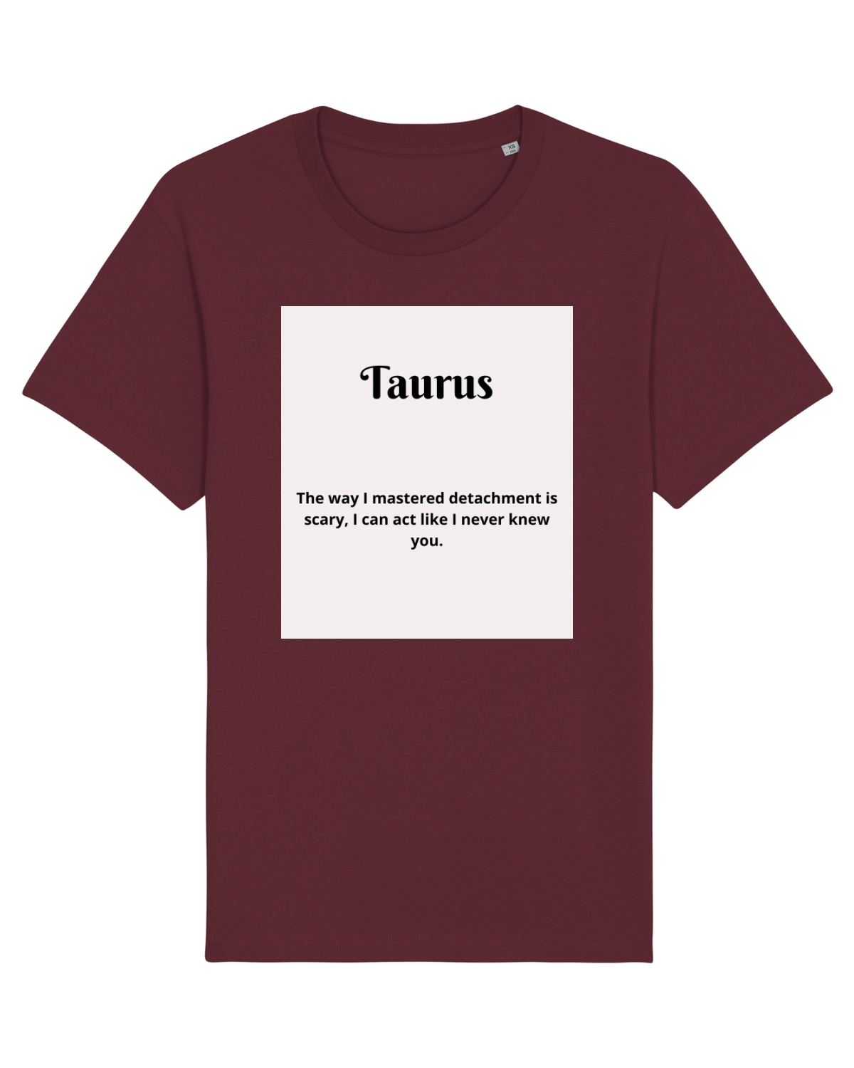Tricou mânecă scurtă Unisex Rocker Burgundy