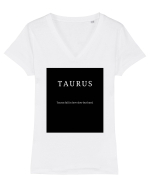 Taurus 399 Tricou mânecă scurtă guler V Damă Evoker