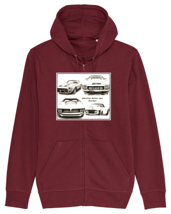american muscle car Burgundy