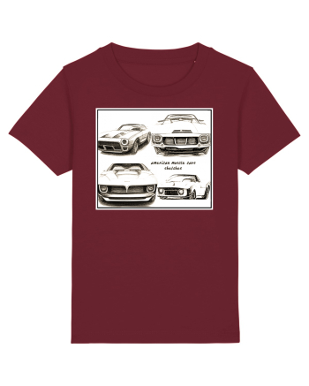 american muscle car Burgundy